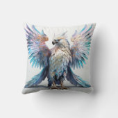 金属性の虹色ワシ クッション (裏面)