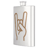 金属手 フラスク (左)