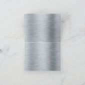 金属折られたステンレス鋼の挨拶状 カード (内部)