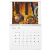 金属抽象芸術寸法- 2020壁カレンダー カレンダー (2月 2026)