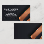 金属抽象芸術背景 名刺 (正面/裏面)