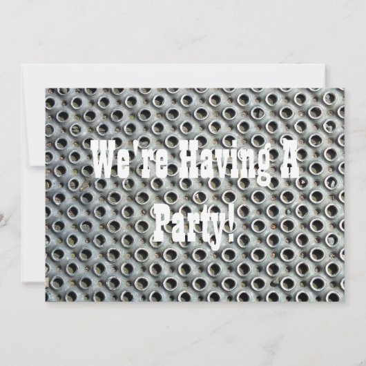 金属招待状 (正面)