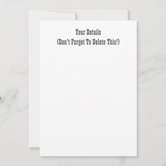 金属招待状 (裏面)