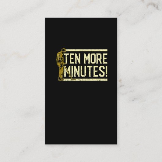 金属探おもしろい知宝物ハンター趣味 名刺 (正面)