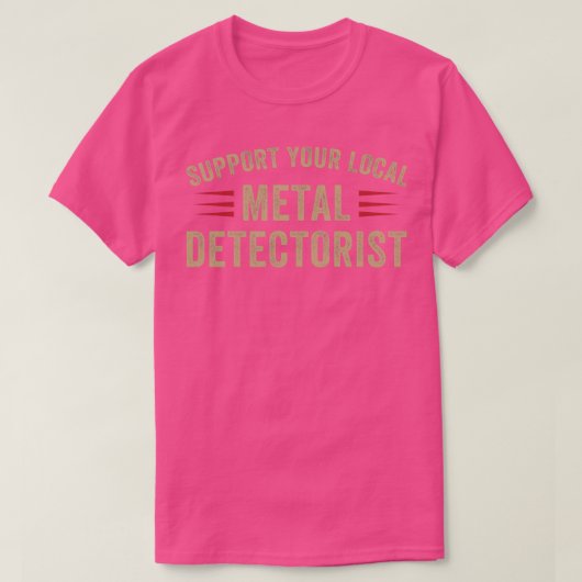 金属探偵団おもしろい体のサポート Tシャツ (デザイン正面)