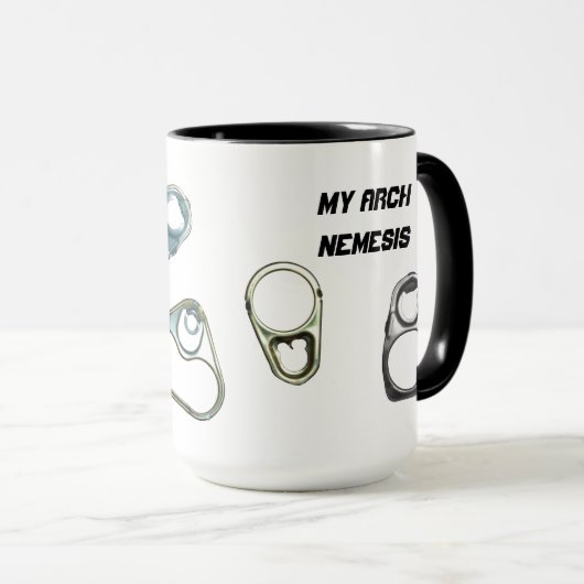 金属探知器アーチネメシスのプルタブ マグカップ (正面右)