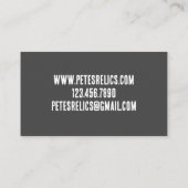 金属探知器トレジャーハンター 名刺 (裏面)