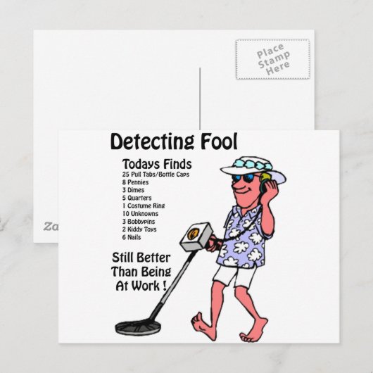 金属探知器 ポストカード (正面/裏面)