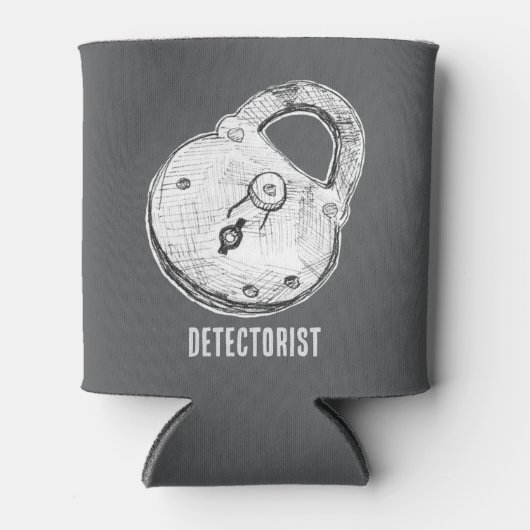 金属探知宝探しハンター遺物ロック 缶クーラー (正面)