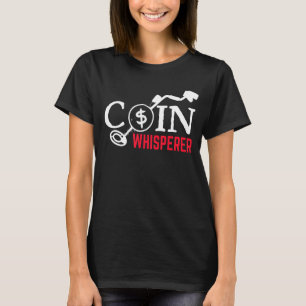 金属探知宝狩り探偵団コインWh Tシャツ