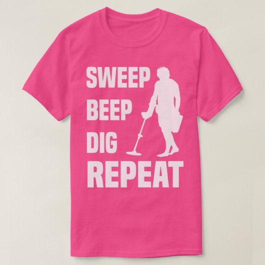 金属探知宝狩り探偵金属De Tシャツ (デザイン正面)