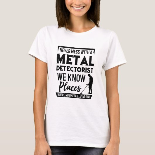 金属探知機の愛好者 Tシャツ (正面)