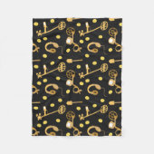 金属探知機パターン フリースブランケット (正面)