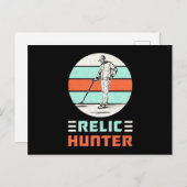 金属探知機レトロおもしろいギフトアイディア ポストカード (正面/裏面)