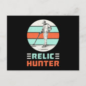 金属探知機レトロおもしろいギフトアイディア ポストカード (正面)