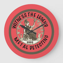 金属探知機愛好家の21歳の誕生日 ラージ壁時計