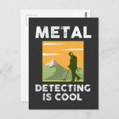金属探知機 – 金属探知機カッコいい ポストカード (正面/裏面)