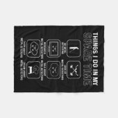 金属探知機。Relic狩り。金属検出 フリースブランケット (正面(横))