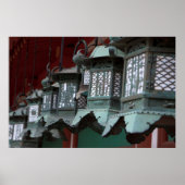 金属日本の提灯 ポスター (正面)