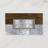金属木目 | 工業用工具刻印 名刺 (裏面)