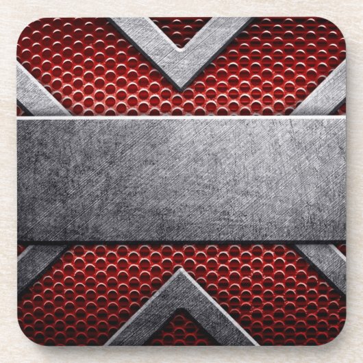 金属板のパターン コースター (正面)