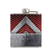 金属板のパターン フラスク (裏面)