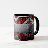 金属板のパターン マグカップ (正面右)