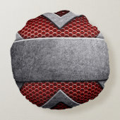 金属板のパターン ラウンドクッション (裏面)