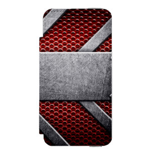 金属板のパターン iPhone SE/5/5sウォレットケース