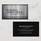 金属板の労働者の名刺 名刺 (正面/裏面)