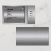 金属板の名刺 名刺 (正面/裏面)