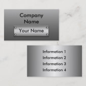 金属板の名刺 名刺 (正面/裏面)