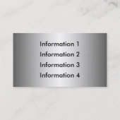 金属板の名刺 名刺 (裏面)