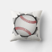 金属板を通した野球 クッション (裏面)