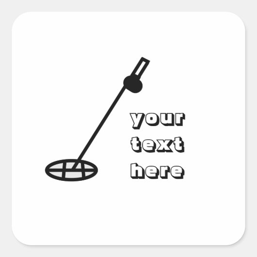 金属検出ステッミニマルカー スクエアシール (正面)