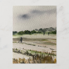 金属検出フィールド ポストカード