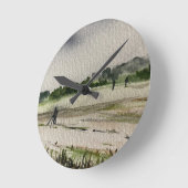 金属検出フィールド ラウンド壁時計 (傾斜)
