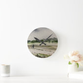 金属検出フィールド ラウンド壁時計 (ホーム)