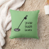 金属検出ミニマルセージ緑 クッション (ブランケット)