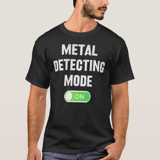 金属検出モードMensトレジャー狩りDete Tシャツ (正面)