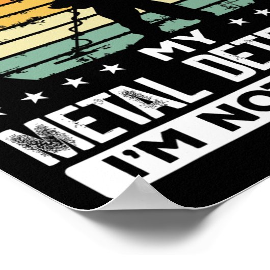 金属検出ヴィンテージ宝物用ハンターメタル製品 ポスター (角)