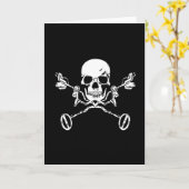 金属検出器スカル カード (黄色い花)