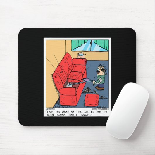 金属検出器ソファ探鉱おもしろいノベルティ マウスパッド (マウス)