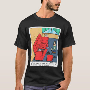 金属検出器ソファ探鉱おもしろいノベルティ Tシャツ