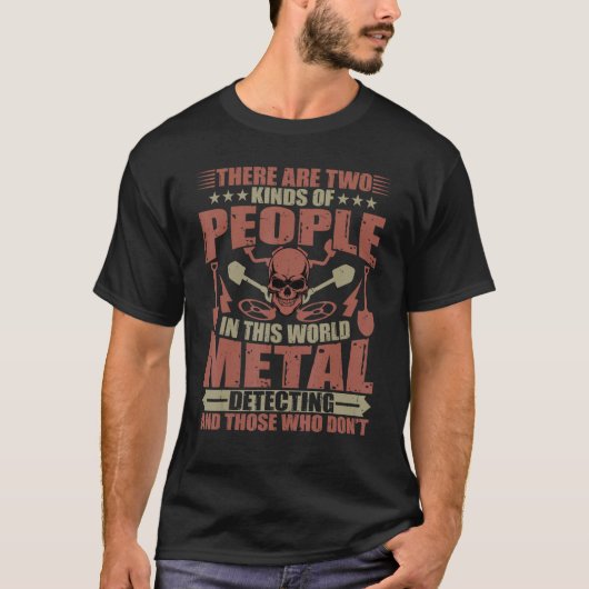 金属検出器レリック宝狩り金属デテック Tシャツ (正面)