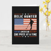 金属検出器検出器ギフトアイディア カード (黄色い花)