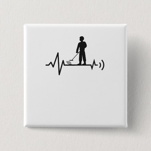 金属検出器検出探偵団 缶バッジ (正面)