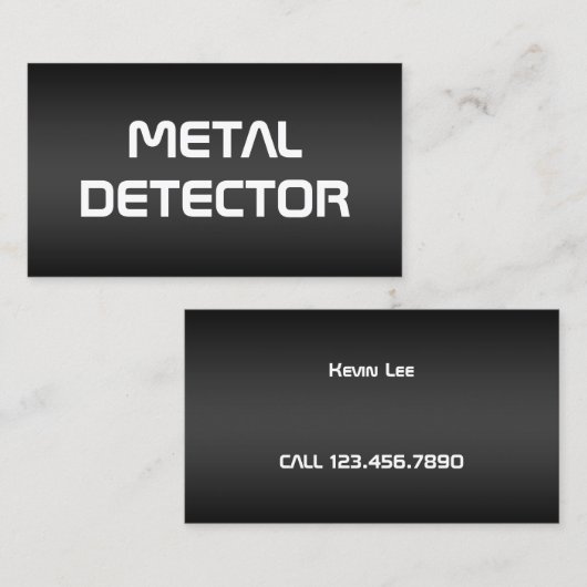 金属検出器 名刺 (正面/裏面)