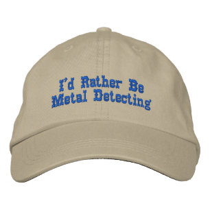 金属検出帽子 刺繍入りキャップ