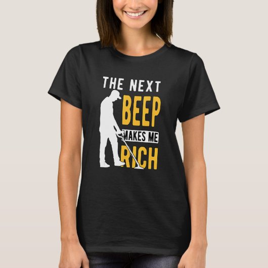 金属検出検出検出装置次のビープ音 Tシャツ (正面)